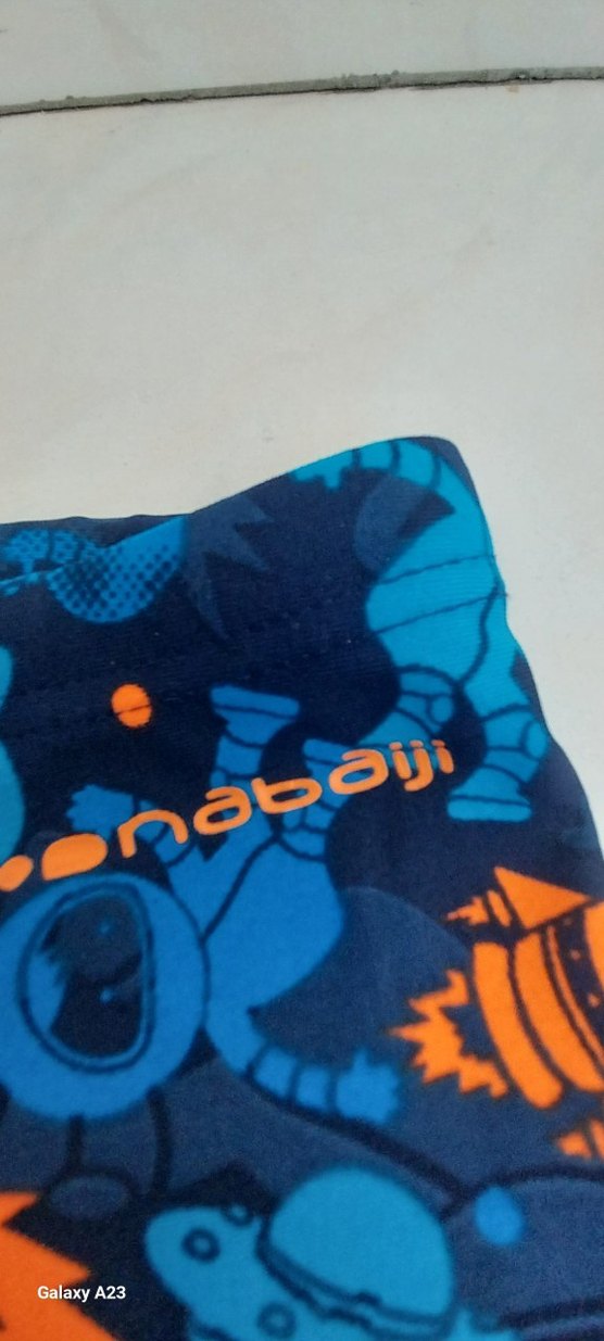 Çocuklar için Renkli Baskılı Mavi Mayo - Görsel 3