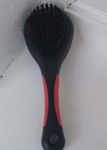 Kırmızı Siyah kedi tarağı ve fırçası - Görsel 6