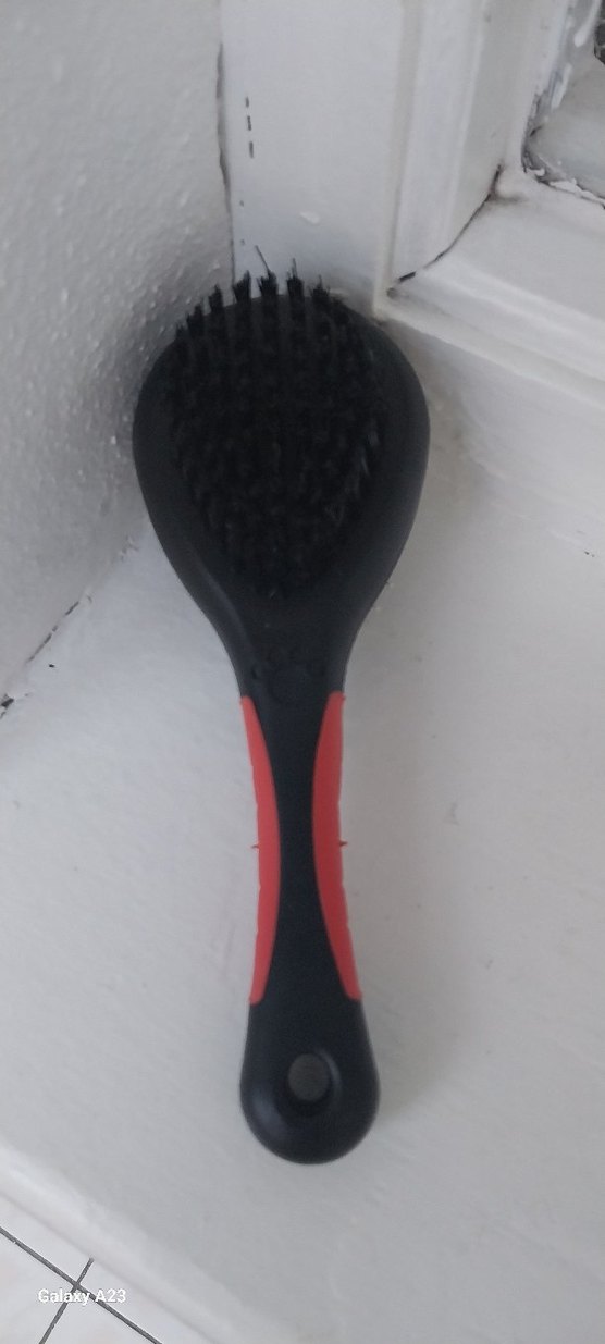 Kırmızı Siyah kedi tarağı ve fırçası - Görsel 5