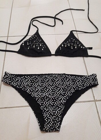 siyah beyaz bikini