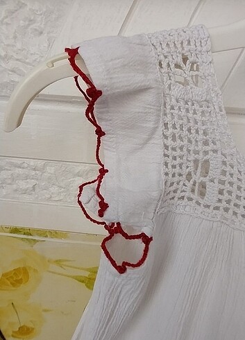 H&M Çocuk şile bezi beyaz elbise 