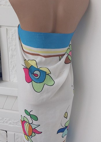 Bohem Tarzı Çok Renkli Uzun Pareo - Görsel 6