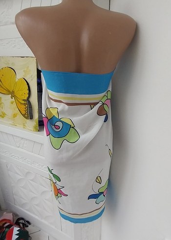 Bohem Tarzı Çok Renkli Uzun Pareo - Görsel 5