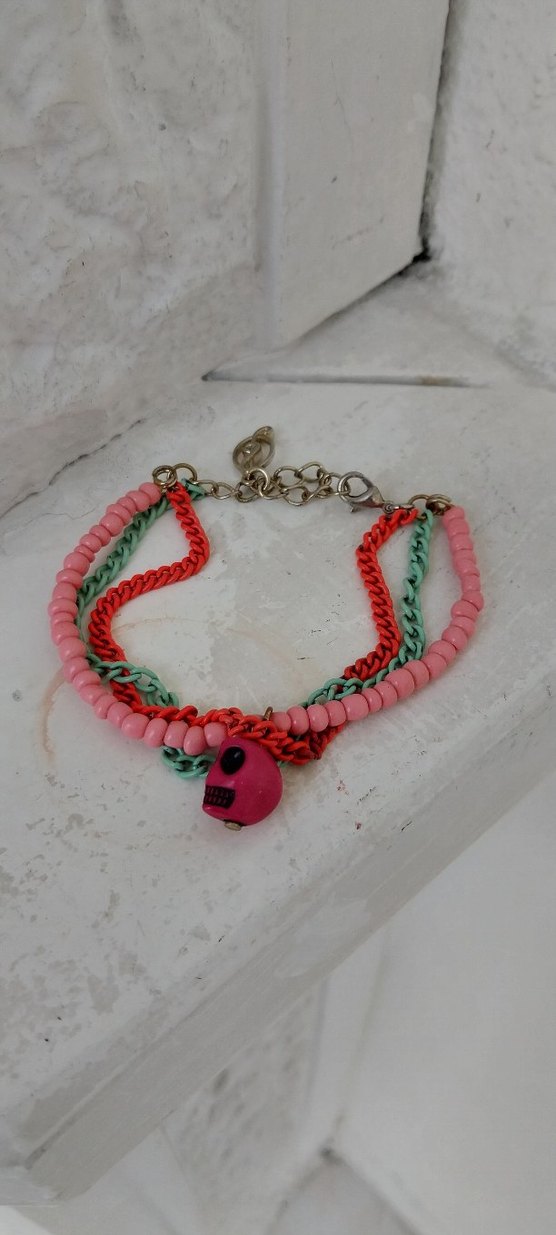 Renkli Zincir Detaylı Kadın El Zinciri - Görsel 4