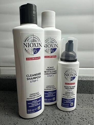 Nioxin işlem görmüş saçlar için yoğun dökülme karşıtı set