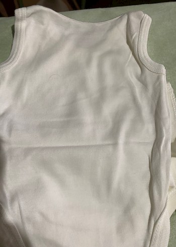 Beyaz Pamuklu Kısa Kollu Bebek Body - Görsel 3