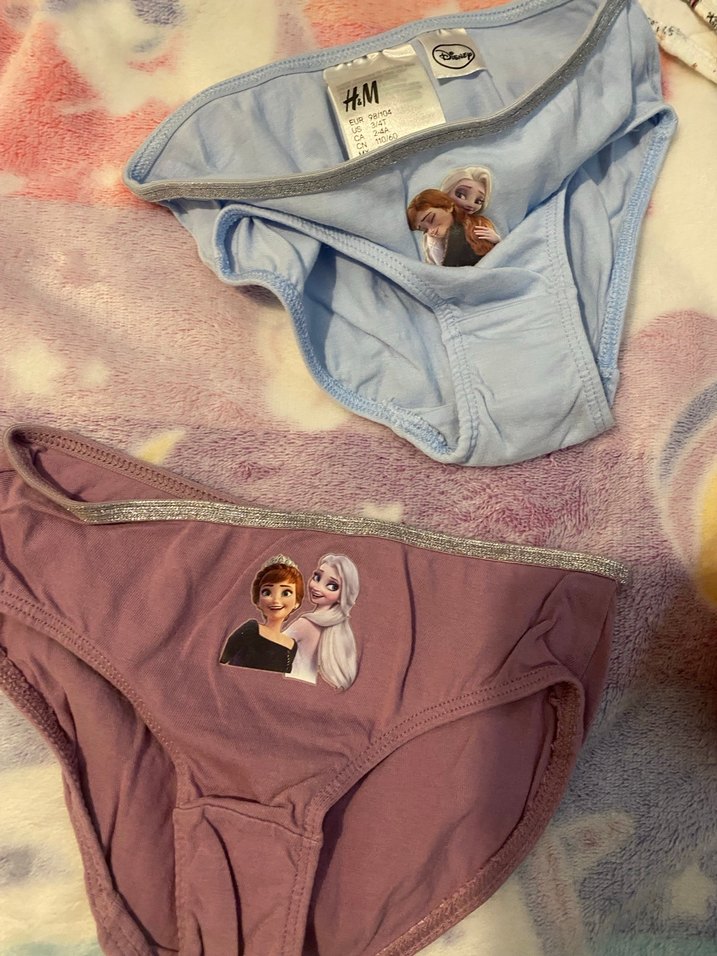 5 adet elsa 3-4 yaş kız çocuk kilot - Görsel 2