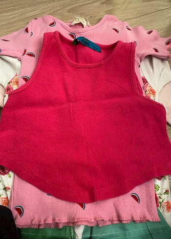 Pembe Uzun Kollu Kız Tişörtü Parlak Detaylı - Görsel 6