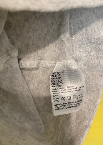 H&M kiz Çocuk Bej Gri Rozet - Görsel 2