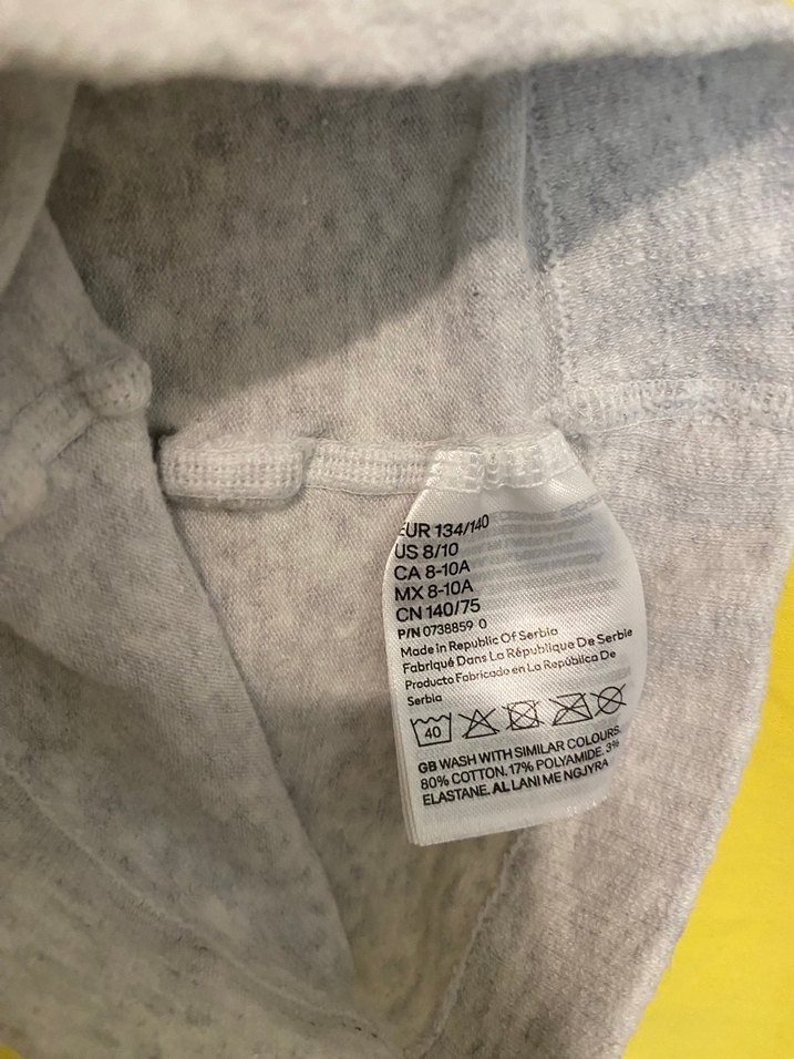 H&M kiz Çocuk Bej Gri Rozet - Görsel 2