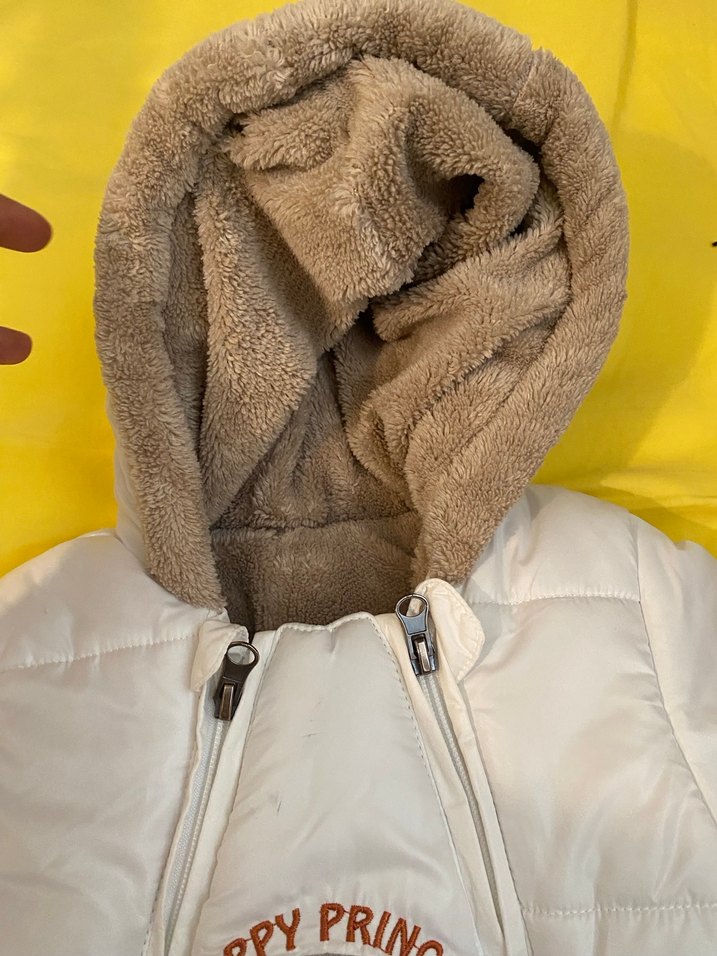 Bebek Kız Beyaz Fermuarlı Tulumu - Görsel 3