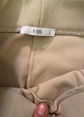 Düz Kesim, Yırtmaçlı Kadın Kumaş Pantolon - Görsel 7