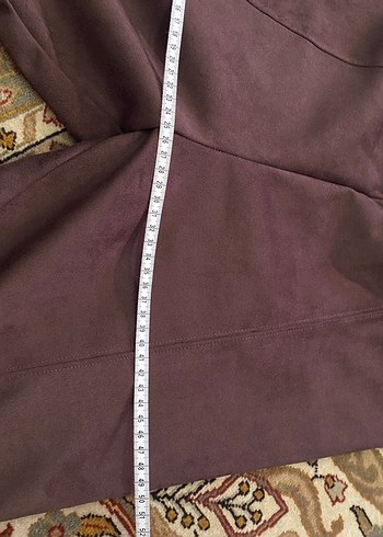 Kahverengi Süet Kadın Kumaş Pantolon - Görsel 5