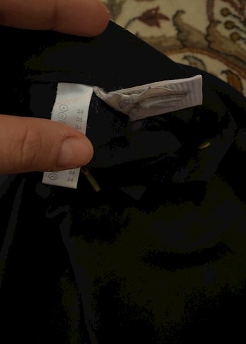 Kadın Siyah Regular Fit Kumaş Pantolon - Görsel 4