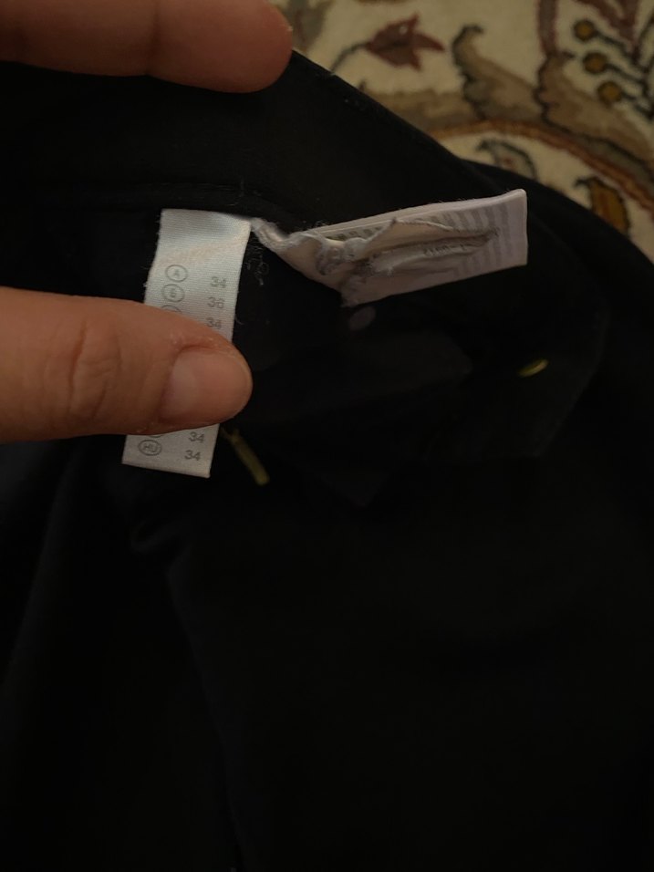 Kadın Siyah Regular Fit Kumaş Pantolon - Görsel 4