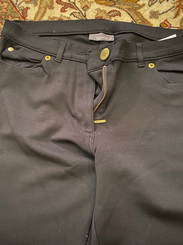 Kadın Siyah Regular Fit Kumaş Pantolon - Görsel 2