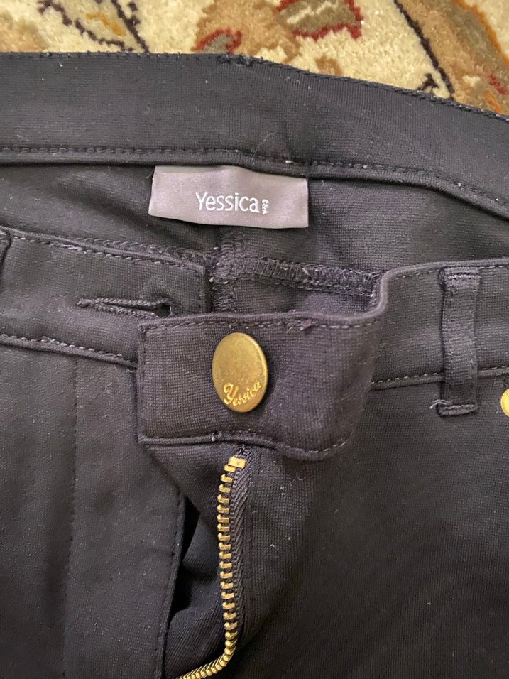 Kadın Siyah Regular Fit Kumaş Pantolon - Görsel 3