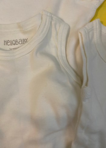 Beyaz Kısa Kollu Bebek Body - Görsel 7