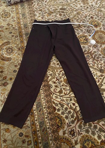 Kahverengi Kadın Deri Pantolon - Görsel 6