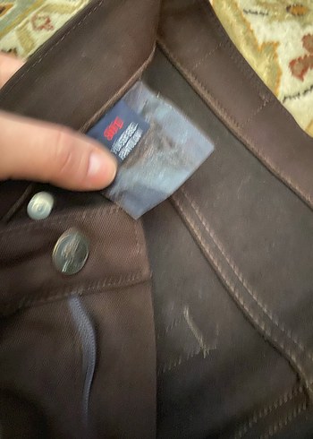 Kahverengi Kadın Deri Pantolon - Görsel 4