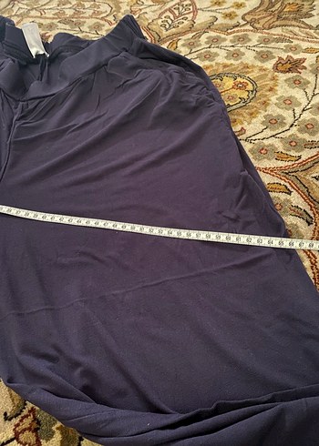 Kadın Mor Salaş Saten Kumaş Pantolon - Görsel 3