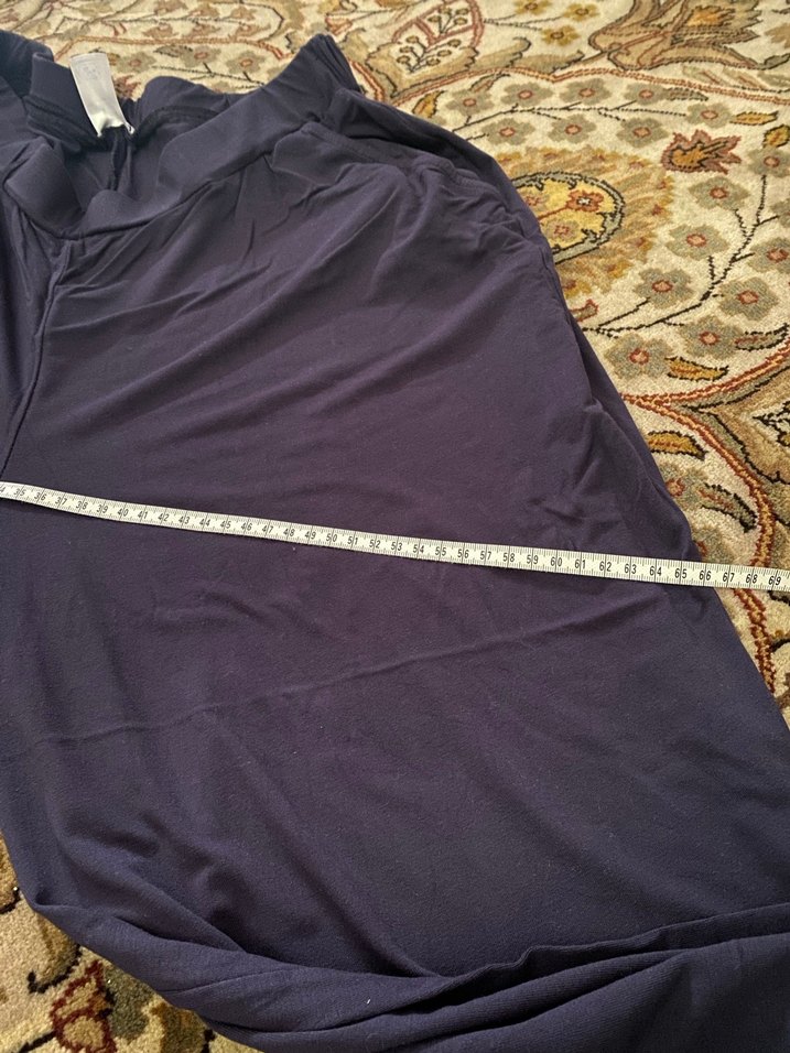 Kadın Mor Salaş Saten Kumaş Pantolon - Görsel 3