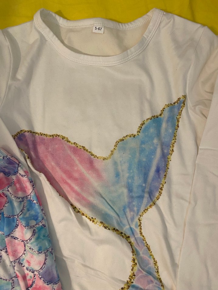 Bebek Kız Pastel Renkli Uzun Kollu Fırfırlı Takım - Görsel 3