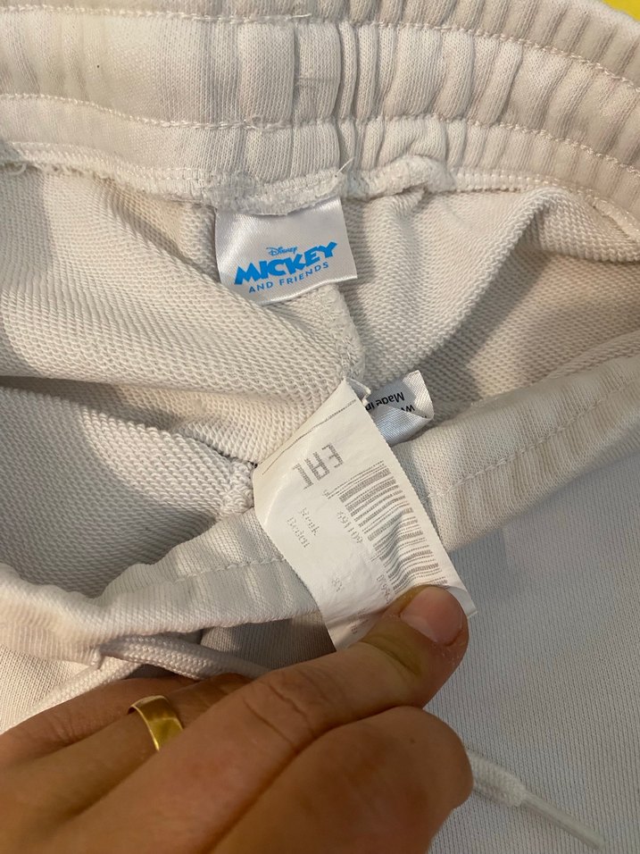 Beyaz Baskılı Kız Çocuk Rahat Eşofman - Görsel 2