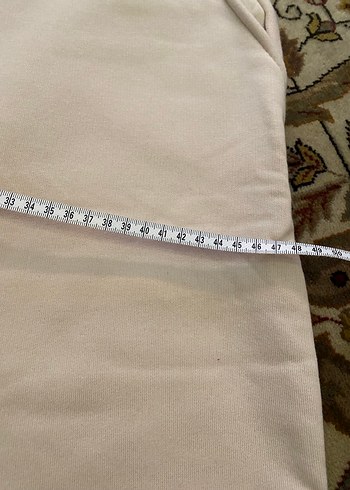 Beyaz Rahat Kesim Kadın Eşofman Altı - Görsel 6