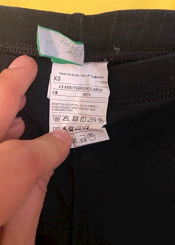 Kız Çocuk siyah Dar Kesim Tayt - Görsel 2