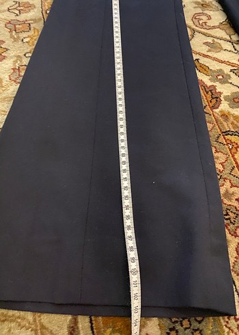 Kadın siyah Midi Kumaş Pantolon - Görsel 2