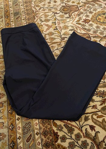 Kadın siyah Midi Kumaş Pantolon - Görsel 6