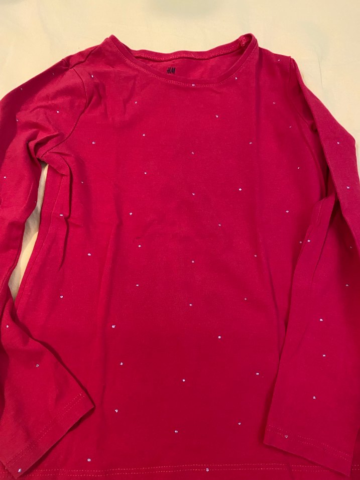 Bordo kirmizi 4-6 yas Uzun Kollu Bluz - Görsel 4