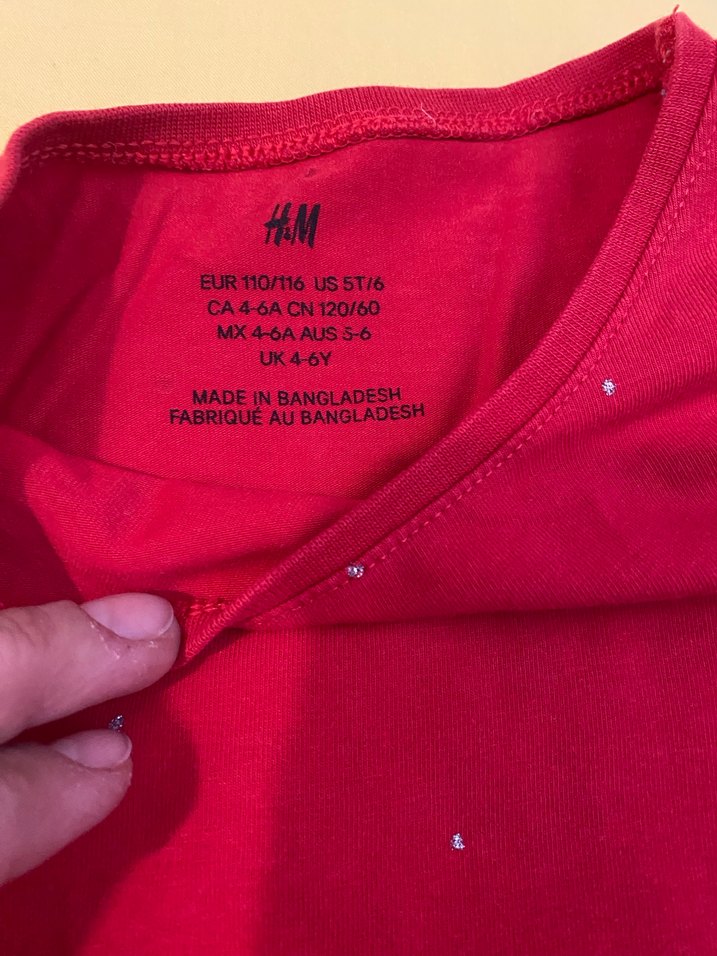 Bordo kirmizi 4-6 yas Uzun Kollu Bluz - Görsel 3