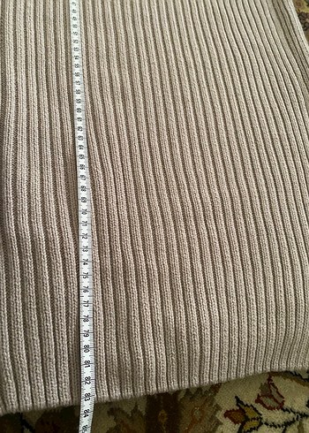 Bej Kolsuz Triko Kadın Kazak - Görsel 4