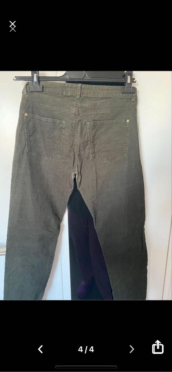 #h&m #fitilli #kadife #haki #pantolon - Görsel 3