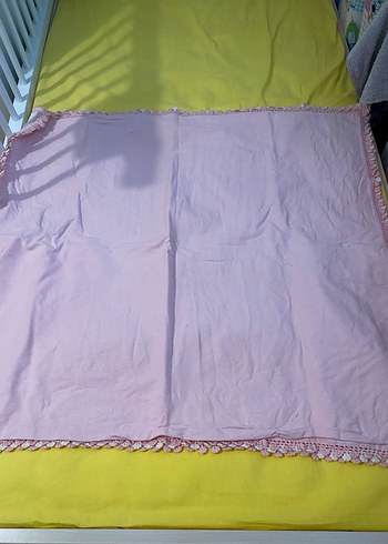 Beyaz Baskılı Keten Çocuk Battaniyesi - Görsel 3