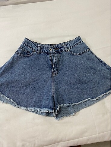 #geniş #paça #şort #yüksekbel #jean #38