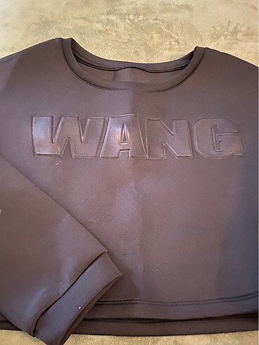 Alexander Wang #oversize #wang #siyah #crop #sweatshirt