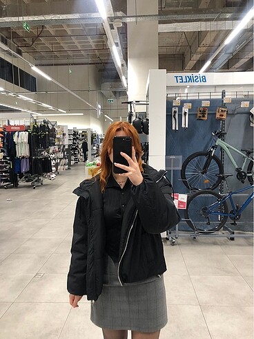 Bershka Bershka Kapüşonlu Şişme Mont
