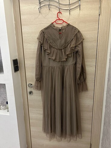 44 Beden camel Renk 44 beden vintage elbise