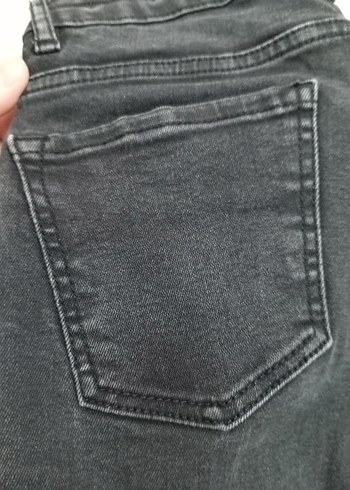Diğer Siyah Kadın Midi Boy Denim Pantolon