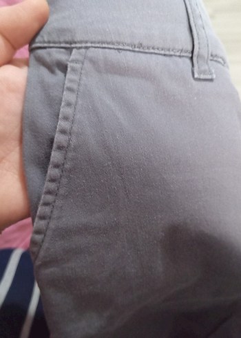 38 Beden Gri Kadın Midi Denim Pantolon