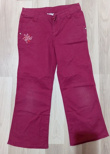 Kız Çocuk Pembe Bol Kesim Pantolon