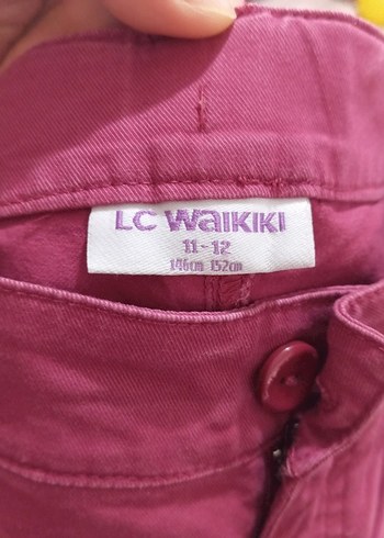 11-12 Yaş Beden Kız Çocuk Pembe Bol Kesim Pantolon
