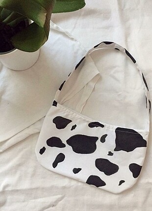 Cow desen çanta 