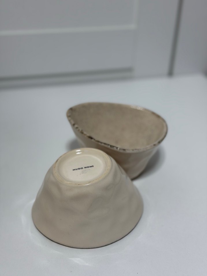 MUDO HOME Bej Bohem Seramik Kase Seti - Görsel 2