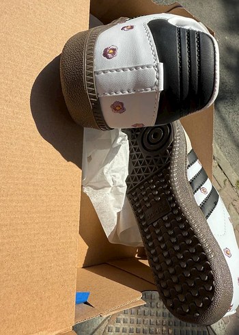 Adidas Adidas samba Kadın Beyaz Siyah Baskılı Spor Ayakkabı