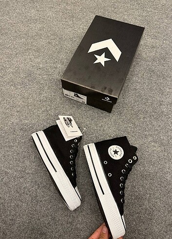 39 Beden siyah Renk KADİN CONVERSE LİFT PLATFORM AYAKKABI 