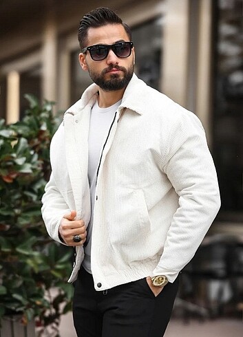 OVERSİZE KADİFE KUMAŞ ERKEK BOMBER CEKET #CEKET